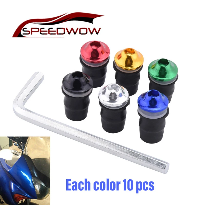 

Болты для лобового стекла мотоцикла SPEEDWOW M5 * 16, 10 шт.