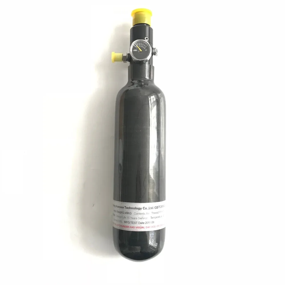 Acecare AC303561 0.35L GB PCP воздушный сжатый пистолет/пневматическая винтовка/Airforce Condor Пейнтбол Танк углеродного волокна цилиндр с регулятором