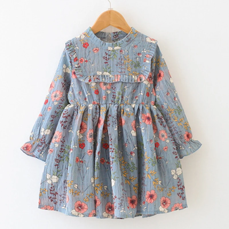 Летние платья для девочек Новая детская одежда Шифоновое платье с высоким