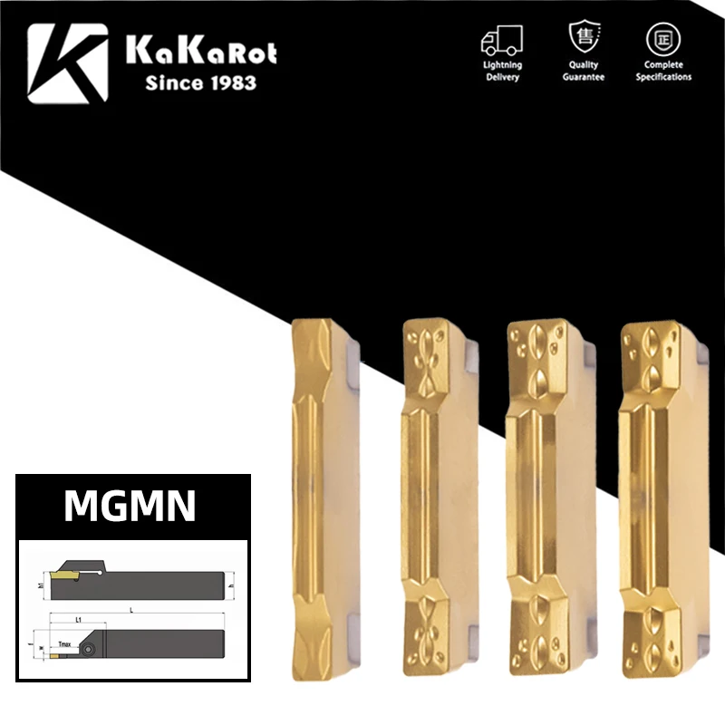 

KaKarot Carbide Inserts Grooving Turning Tools MGMN150 MGMN200 MGMN300 Turning Tools Ceramic Coated Insert Metal Lathe Slotted