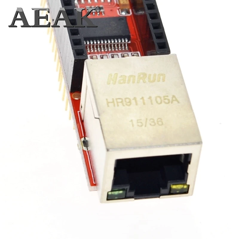AEAK 1 шт. ENC28J60 Ethernet щит V1.0 для arduino совместимый с Nano 3 0 RJ45 веб-сервер модуль |