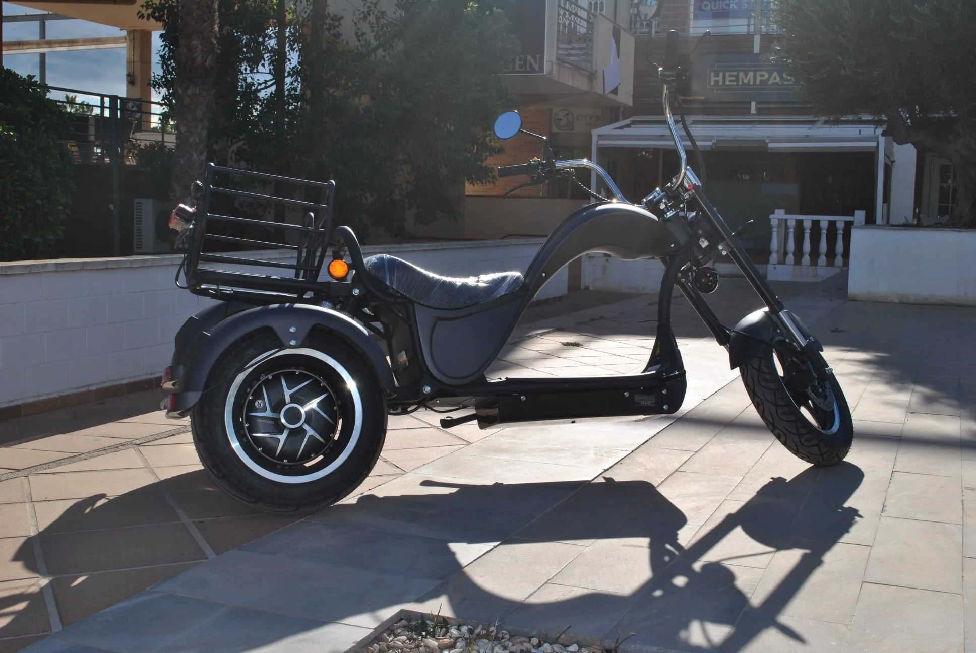 Трехколесный велосипед Citycoco для взрослых с большими шинами трехколесный