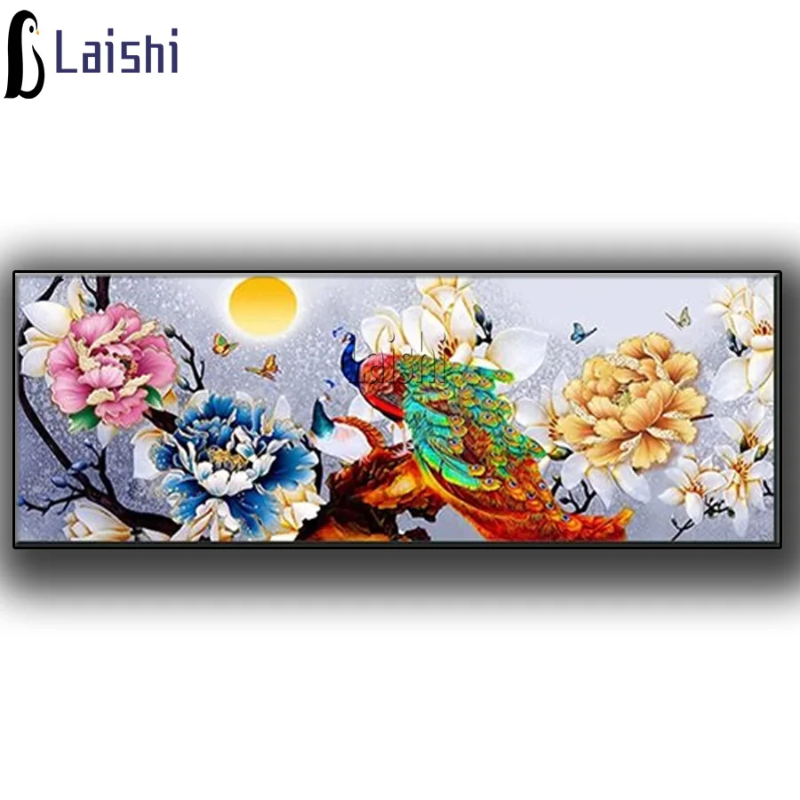 5D полностью своими руками круглая квадратная дрель &quotПавлин&quot в виде цветка