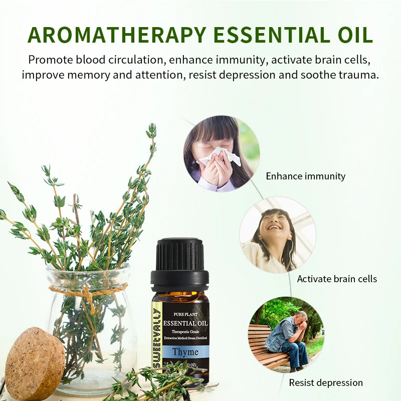 2 шт. эфирное масло гвоздика и тимьяна для ароматерапии |