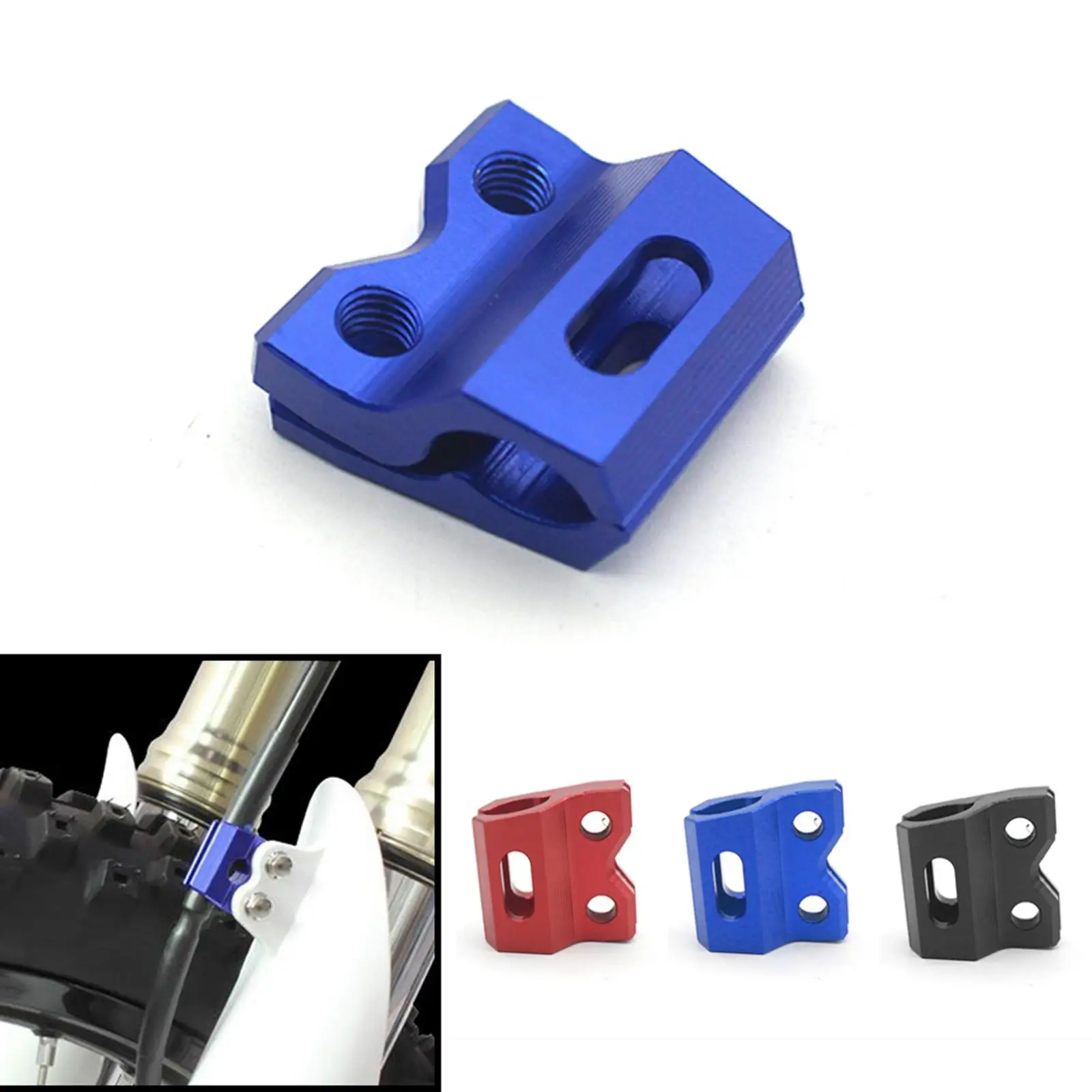 

Прочный Стильный CNC Алюминиевый зажим для переднего тормозного кабеля, держатель для шланга для Honda CRF 125R 250R/X/RX Yamaha 65 85 125
