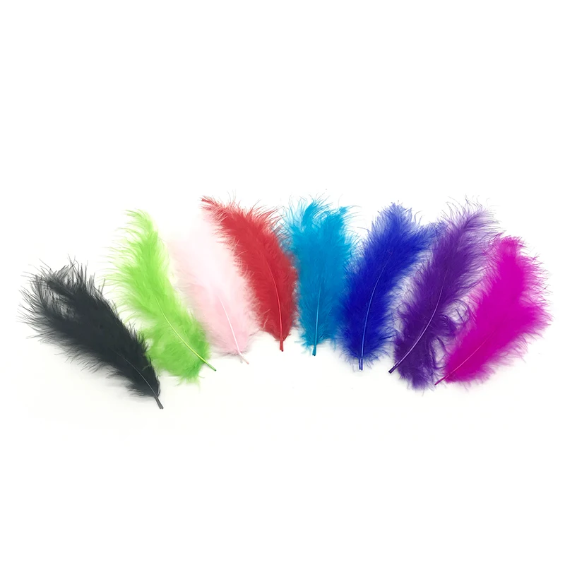 1 пакет из 100 шт. натуральных перьев радуги прозрачные аксессуары для воздушных