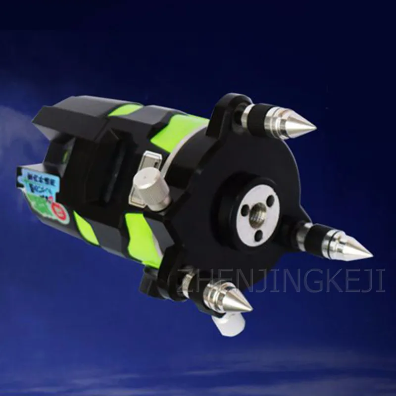 Зеленый светильник спиртовой уровень лазерный инфракрасный 3 линии бликов 360 °