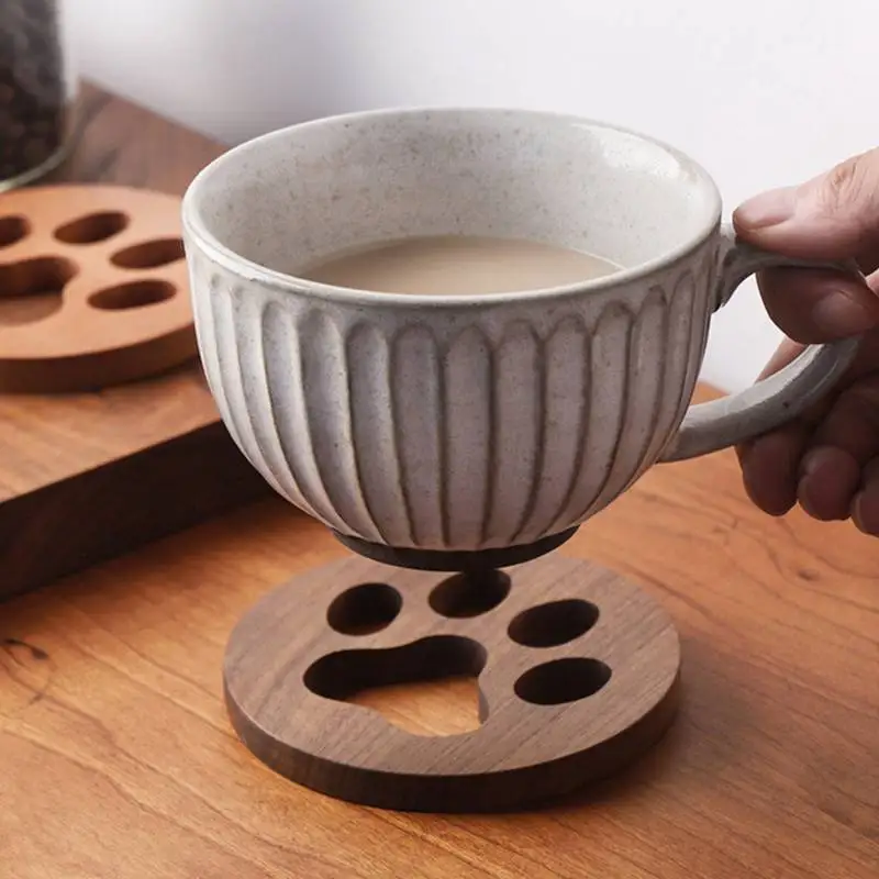 Круглые подставки из массива дерева термостойкий Коврик для напитков