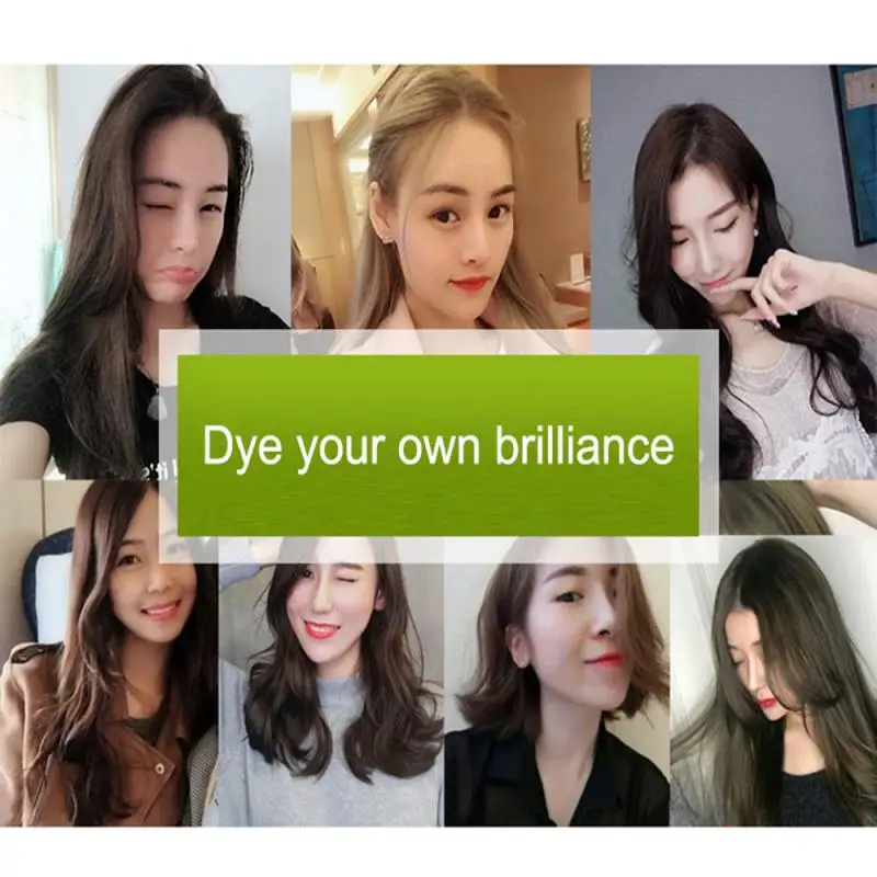 10-цветная одноразовая краска для волос маття зеленый чай популярный холодный
