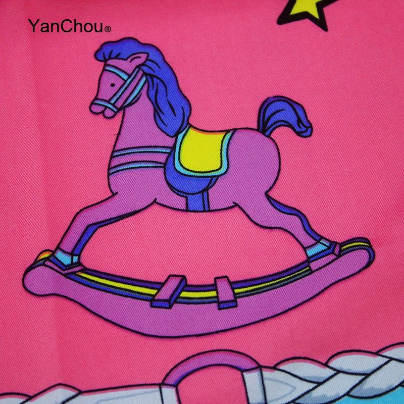 Шелковый шарф из Красной Саржи квадратная женская большая шаль хиджаб шелк