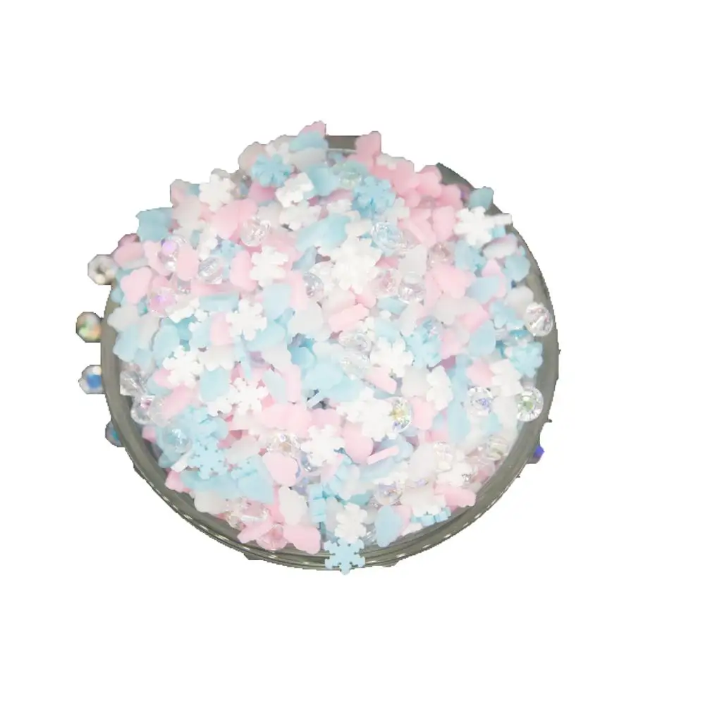 

Mix Clay Slices Beads Cloud Snowflake Sakura Pearl Star For Slimes Filler Resin Shaker Card Christmas Decoration DIY Accessory
