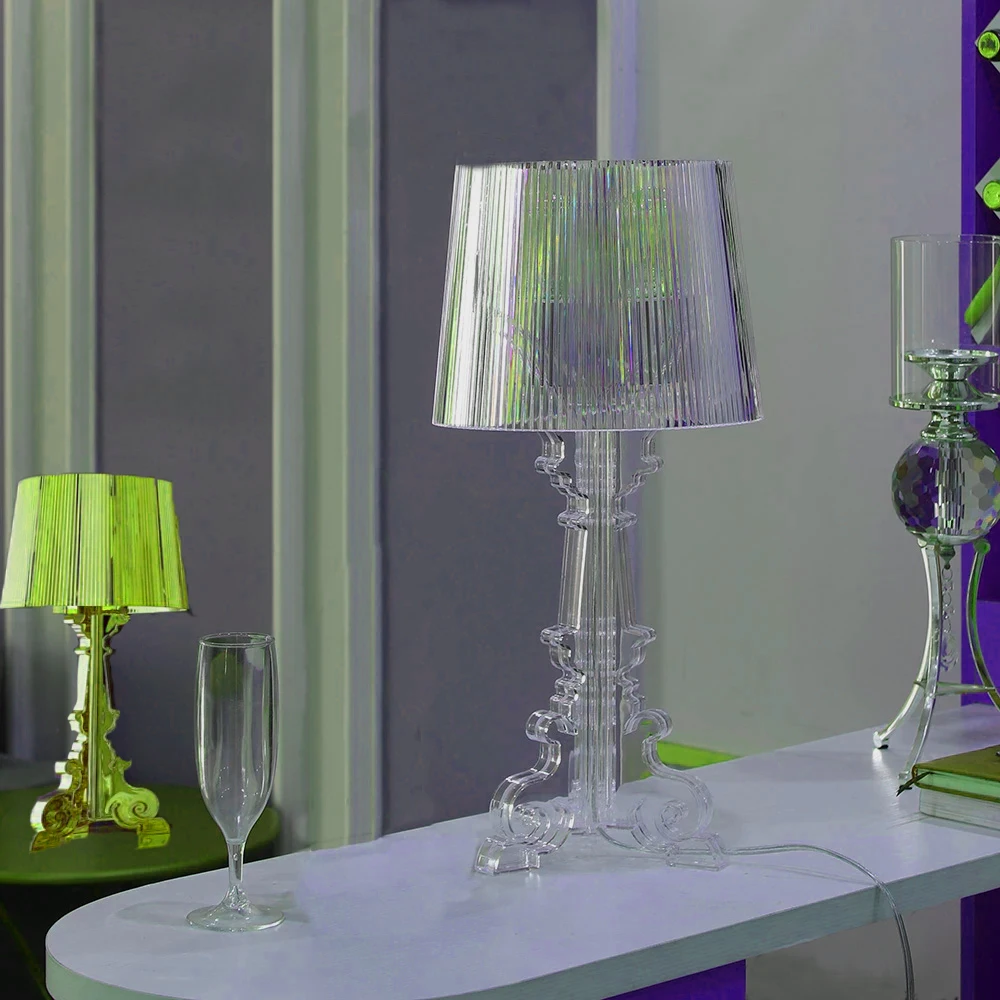 

Acryl Transparent Lamp Bedroom Living Room Tabletop Crystal Art Decor Ghost Goblin Night Lights Lighting Bed Side Table Lamp