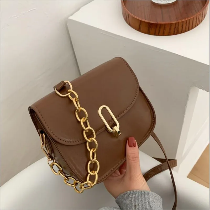 

Bag handbags new 2021 simple trend fashion shoulder bag messenger bag texture popular saddle bag women