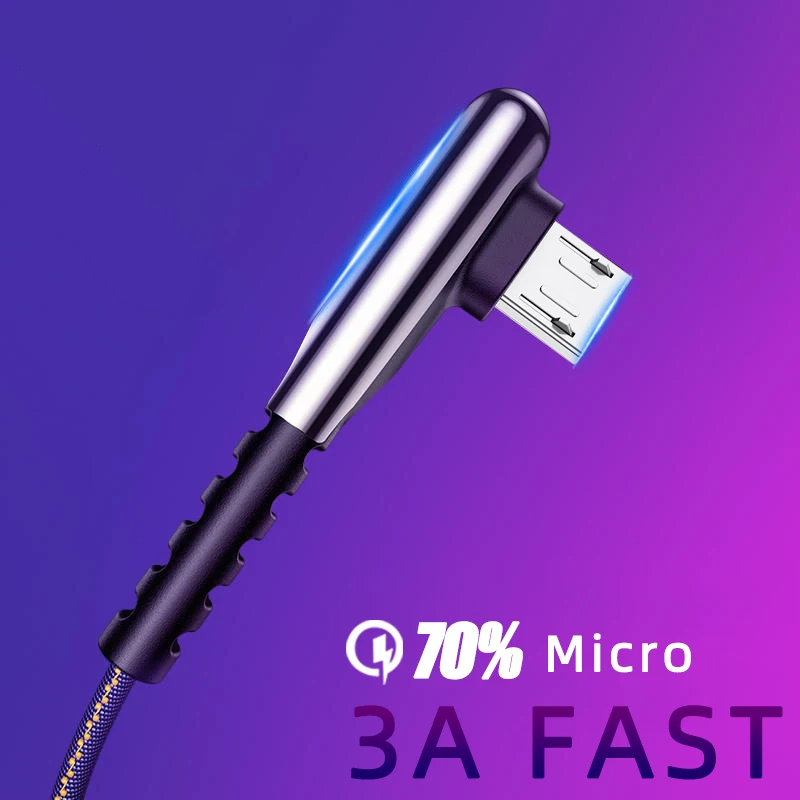 Кабель Micro USB Type C для быстрой зарядки Samsung кабель USBC 3 м к адаптеру|Кабели мобильных