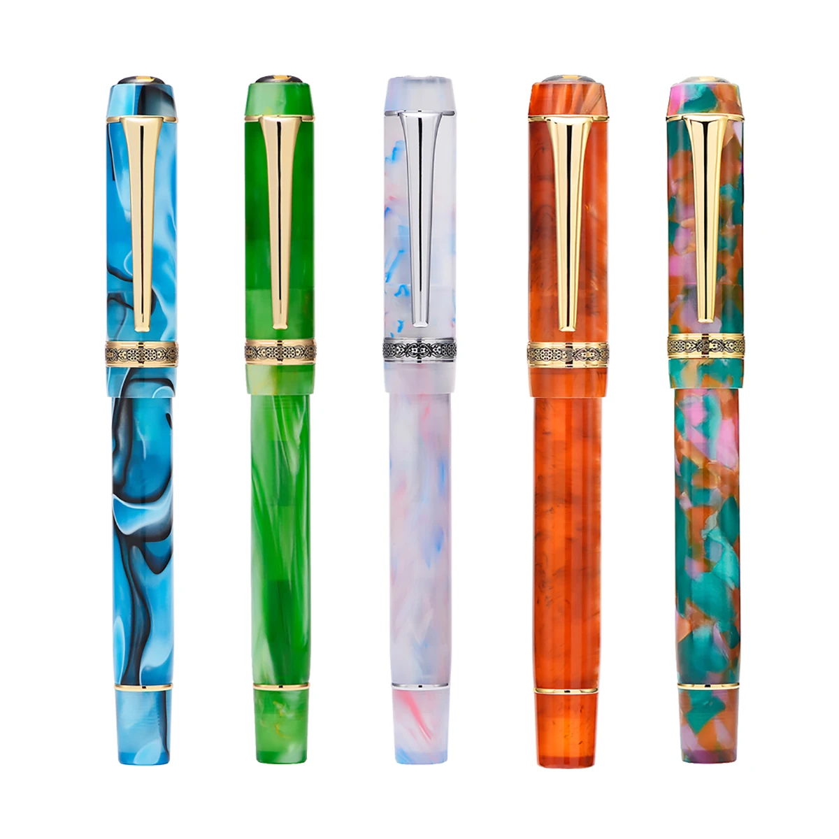 

Luxury Quality Roller Pen Kaigelu 316A, Beautiful Celluloid Gel Pen with Refill 0.7mm Rollerball for School Office Stationery
