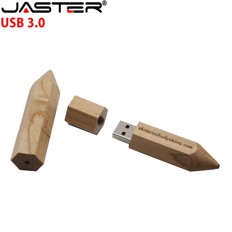 USB флеш накопитель JASTER деревянный с логотипом клиента 4 64 Гб|USB флэш-накопители| |