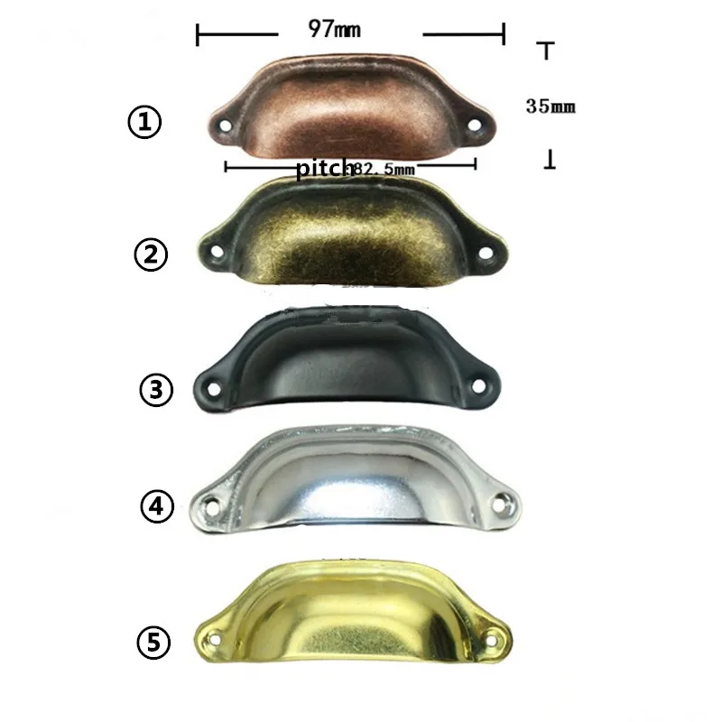 6 шт 97 мм Ретро Металл для ящика кухонного шкафа дверные ручки мебельные