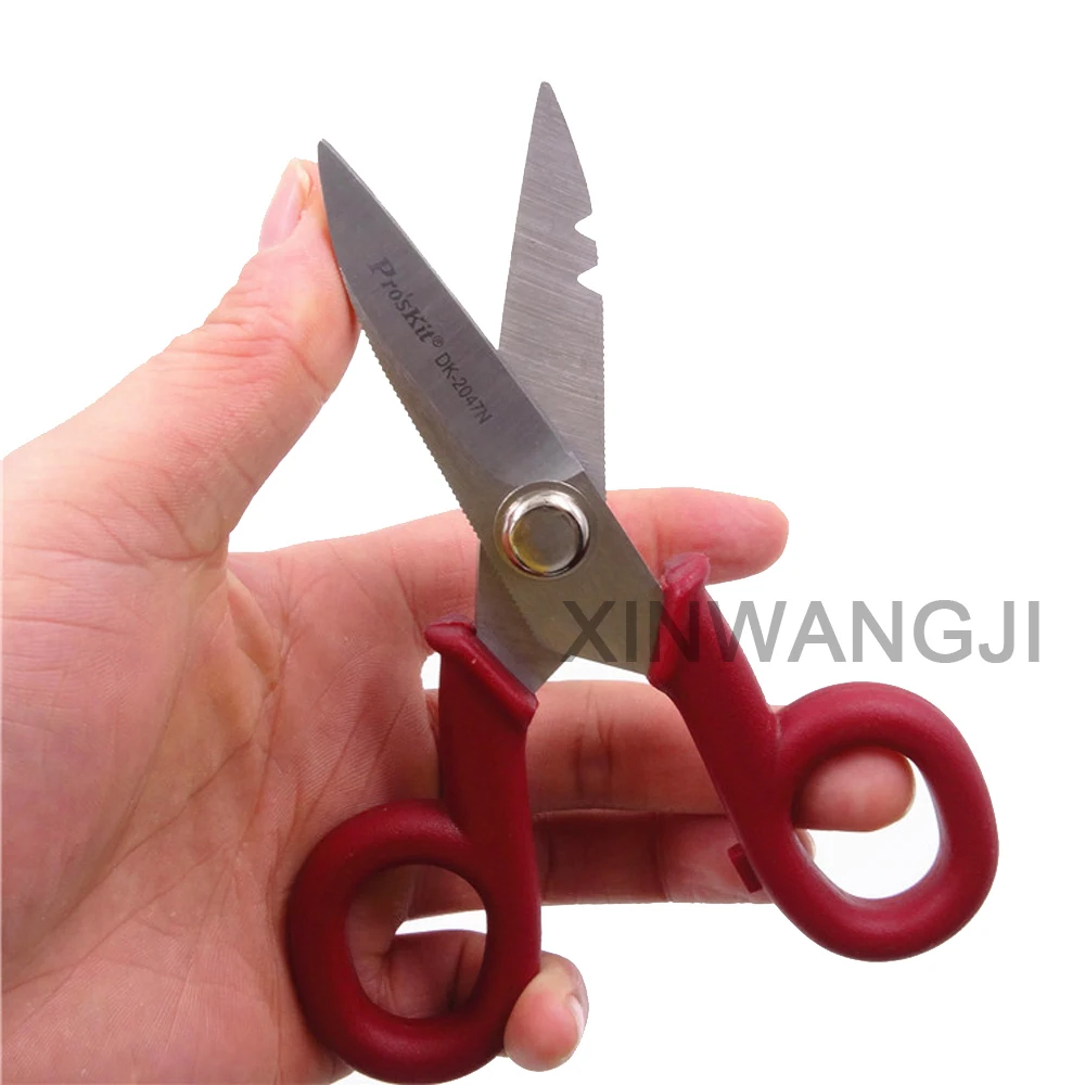 Pro'sKit DK-2047N 5," Многофункциональный Электрический Нож для снятия изоляции ножницы бытовые электрические ножницы резка линия