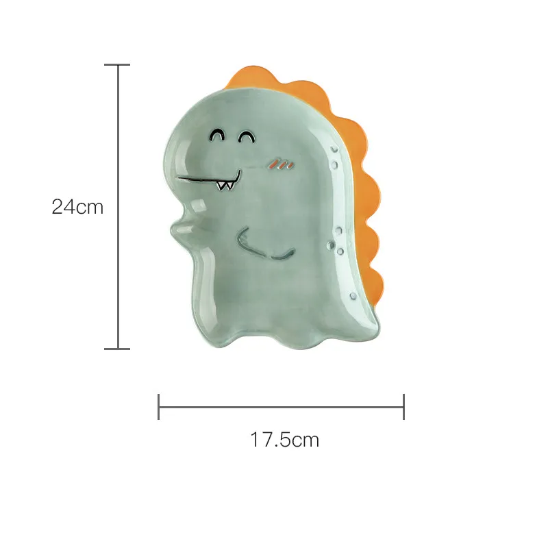 

Cute Tableware for Children Ceramic Dinnerware Cartoon Creativity Animal Shape Cake Dessert Plate Home Kitchen Breakfast Dish