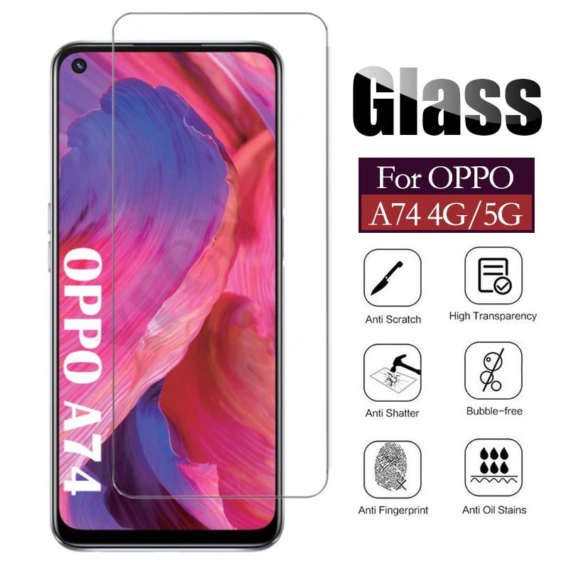 

9H Glass For OPPO A74 4G/5G Smartphones Screen Protectors Case For oppo A 74 a74 OppoA74 Premium Tempered Protective Shell Armor