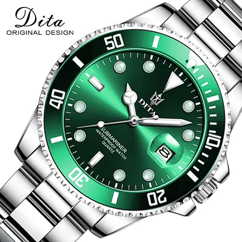 DITA Top Brand Luxury Fashion Watch For Men 3ATM Waterproof Date Clocks Quartz Watches Mens Sport Wristwatch Relogio Masculino