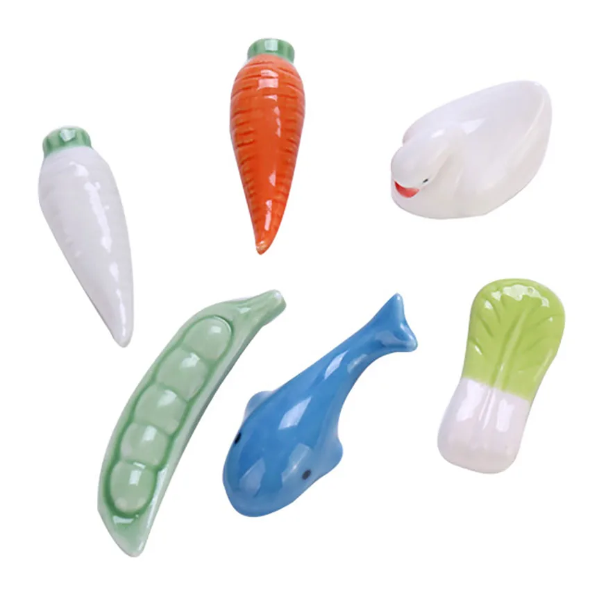 Держатель для палочек керамический в виде моркови/овощей/моркови/животных