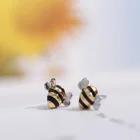 Женские серьги-гвоздики с кристаллами, в европейском стиле