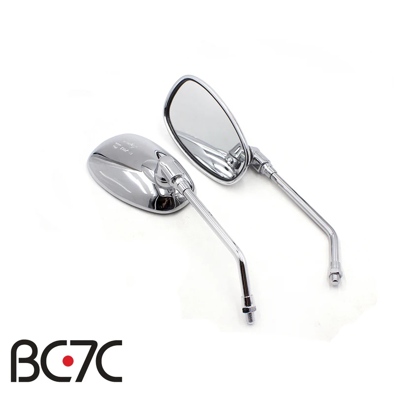 Зеркало заднего вида для мотоцикла универсальное хромированное боковое зеркало