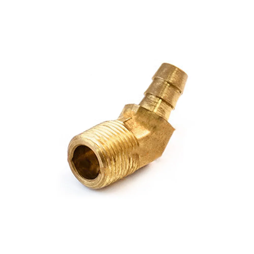 1/8 &quot1/4&quot 3/8 &quot1/2&quot NPT Мужской x Fit 3/16 5/16 &quot3/8&quot 1/2 &quotID шланг Барб 45 градусов Локоть
