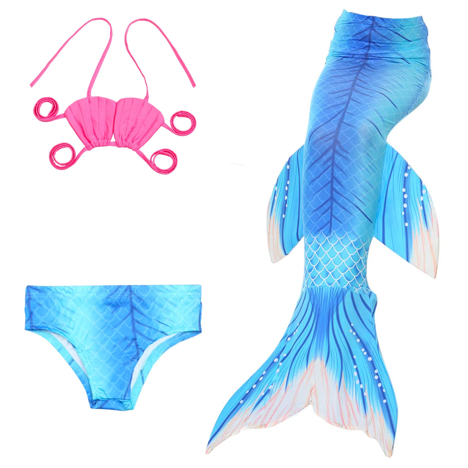 3 шт./компл. новые красивые девушки дети одеяло хвост русалки Custome Детский костюм
