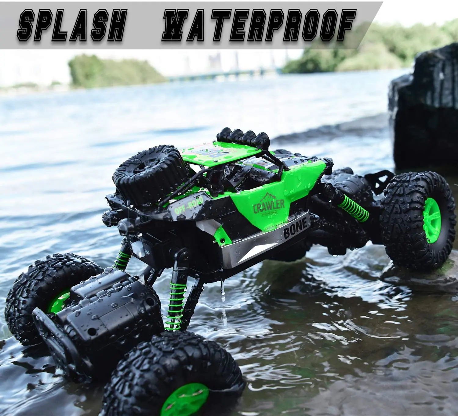 Водонепроницаемые радиоуправляемые грузовики 4x4 внедорожный Монстр 1/16 4WD с