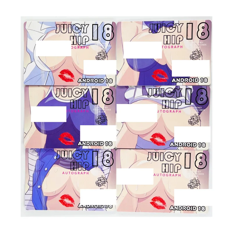 

6pcs/set Dragon Ball Z GT Android 18 Sexy Super Nude Saiyan Heroes Battle Card Ultra Instinct Game Collection Cards