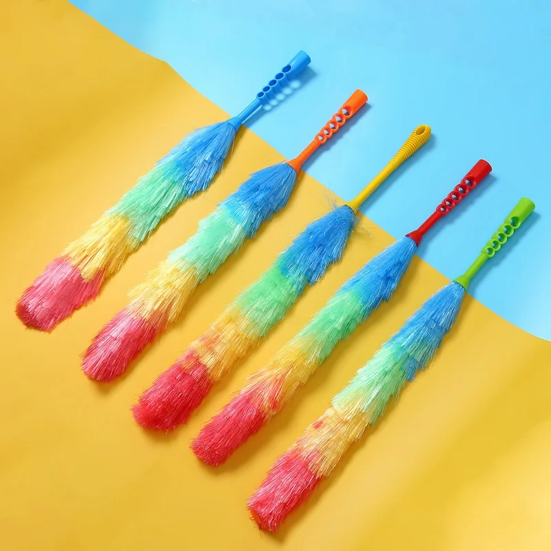 

Color feather duster Electrostatic dust duster Household extended dust duster Cleaning duster