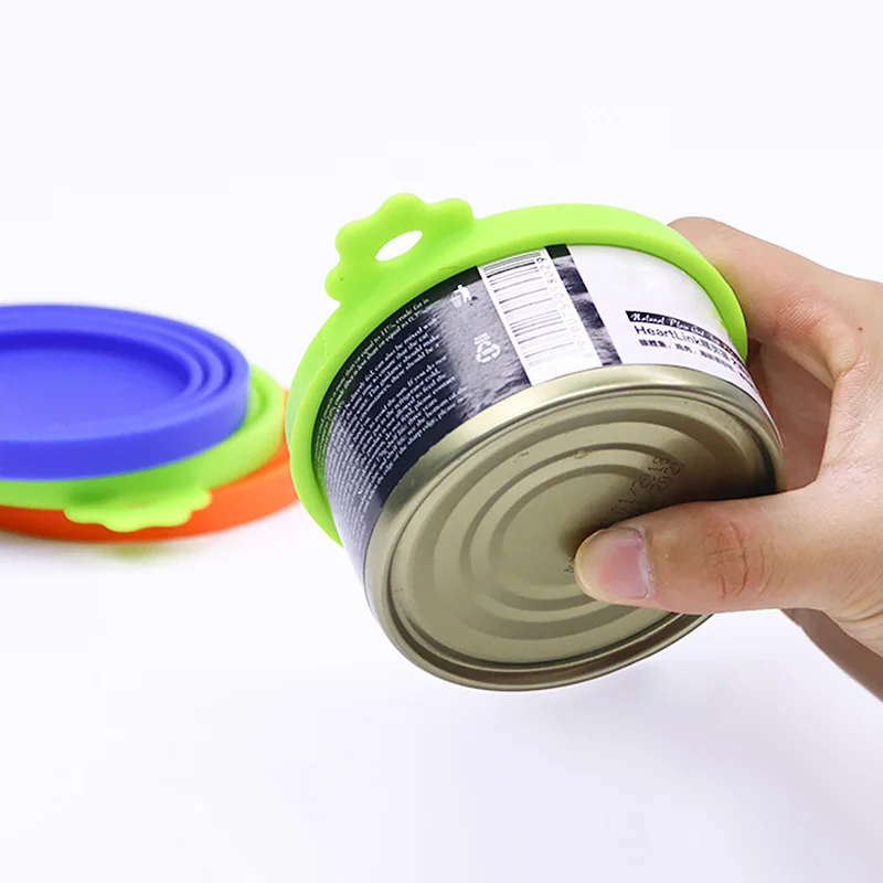 

Silicone Canned Lid Sealed Feeders Food Can Lid For Puppy Dog Cat Storage Top Cap Reusable Cover Lid Health Pet Daily