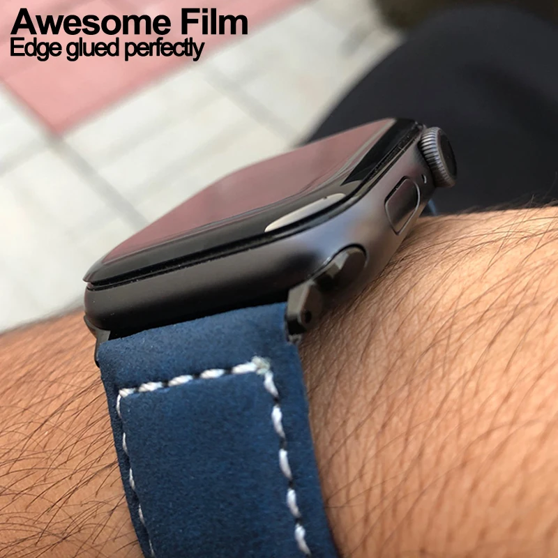 

Full Curved PET Screen Protector Not Tempered Glass for Apple Watch 3 2 38MM 42MM Soft Film cover for iWatch 4 5 6 SE 40MM 44MM