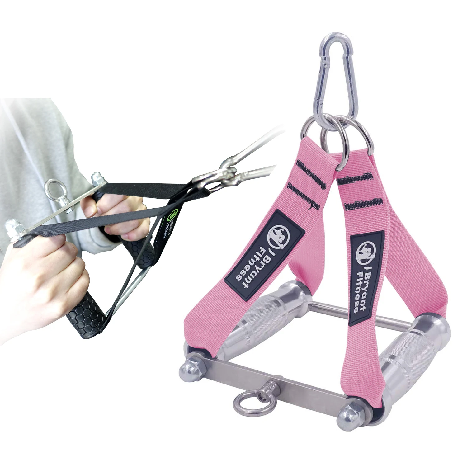 

Handle Lat Push Down V Bar Cable Machines Attachment Multifunction Triceps Strength Workout Exercise Trainer Gym Equipment