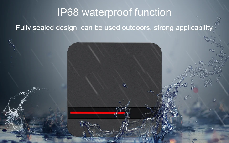 Long Range RFID Reader 125KHz/13.56MHz Smart Proximity Card Reader Access Control System IP68 Waterproof Weigand 26/34 Reader