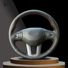 Черная искусственная кожа Чехол рулевого колеса автомобиля для Kia Sportage 3 2011 2012 2013 2014 Kia Ceed 2010