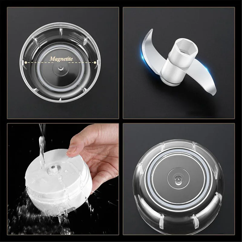 

Electric Food Crusher 100/250ml Mini Garlic Press Garlic Crusher Vegetable Chopper For Kitchen Garlic Chili Ginger Crusher