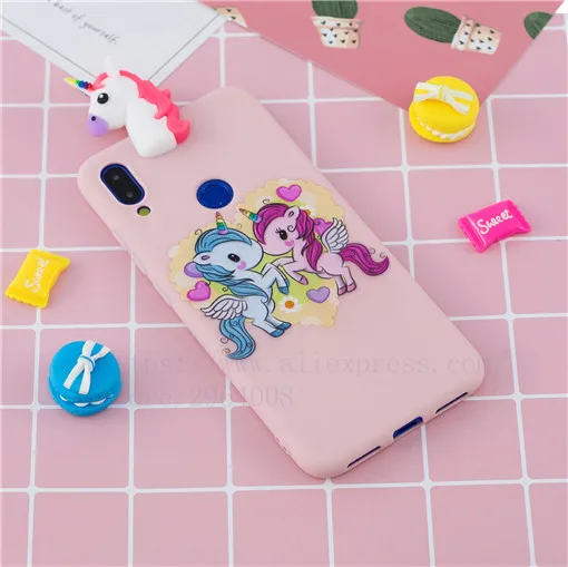 TRISEOLY для Xiaomi Redmi Note 7 Чехол Redmi 7 3D стерео патч мягкий силиконовый бампер набивной чехол с изображением животного для телефона Xiomi Redmi Note7