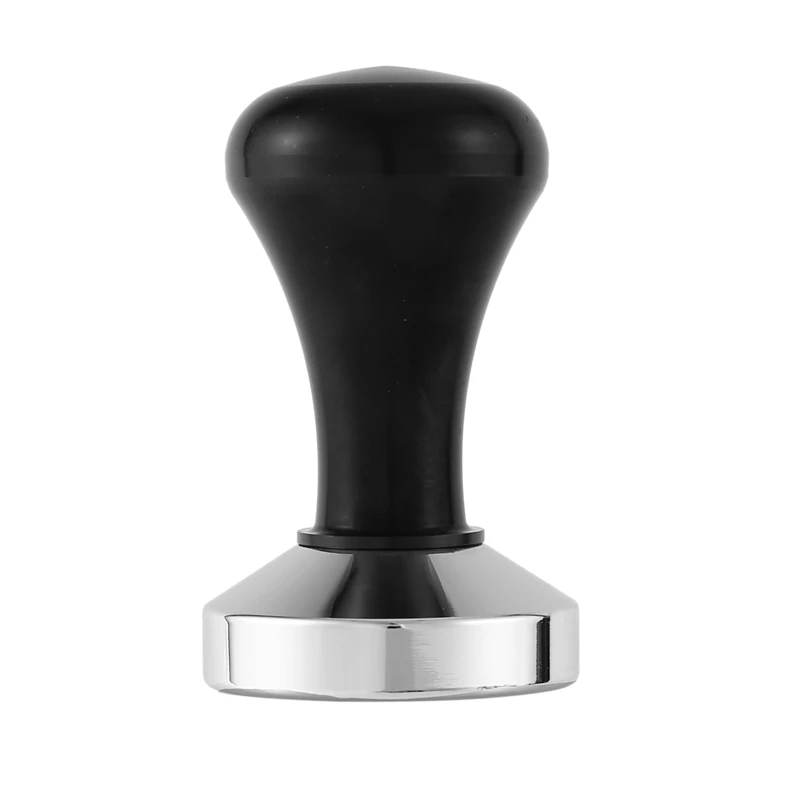 

New-51 MM Espresso Coffee Tamper Black Coffee Tamper Machine Press Flat Base Barista Accessories Coffee Bean Press