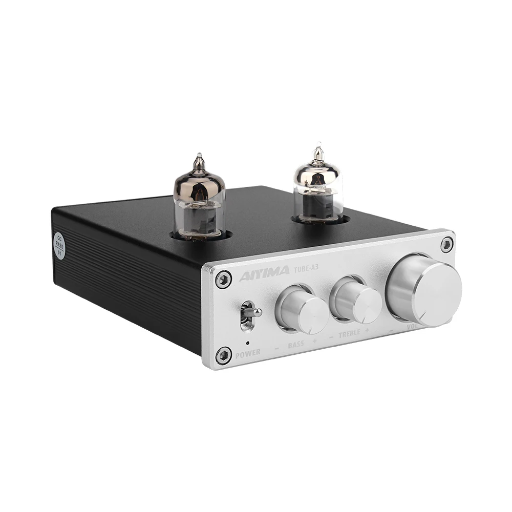 AIYIMA 6J1 ламповый усилитель желчный предусилитель HIFI предусилитель ВЧ регулировка басов аудио предусилитель DC12V для усилителя динамика
