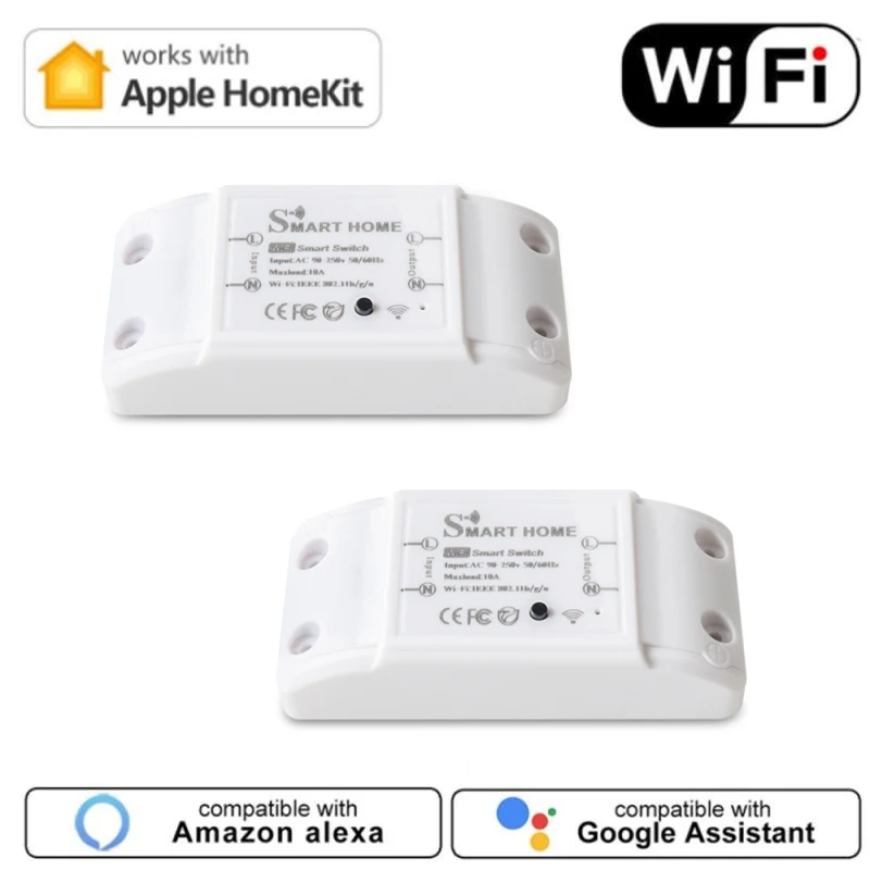 DIY WiFi Smart Light Switch Universal Breaker Timer Dohome APP Wireless Remote Control Work With Alexa Google Home Siri Homekit |