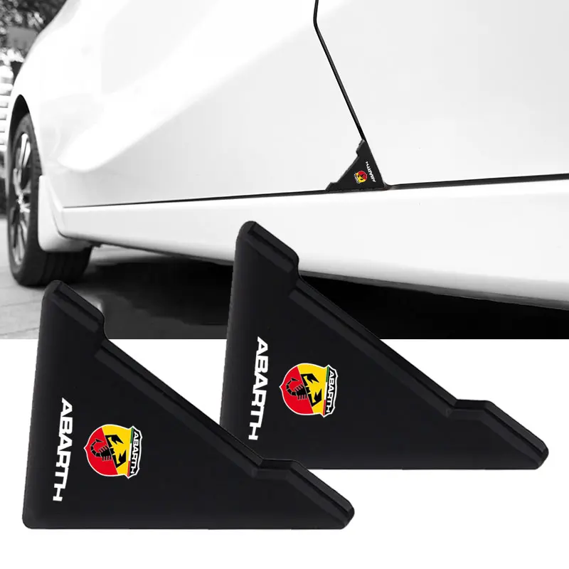 

2pcs Car Door Corner Anti-collision Protection Sticker for Abarth Fiat Ducato 500 500L 124 Spider Coupe Panda Doblo Qubo Tipo
