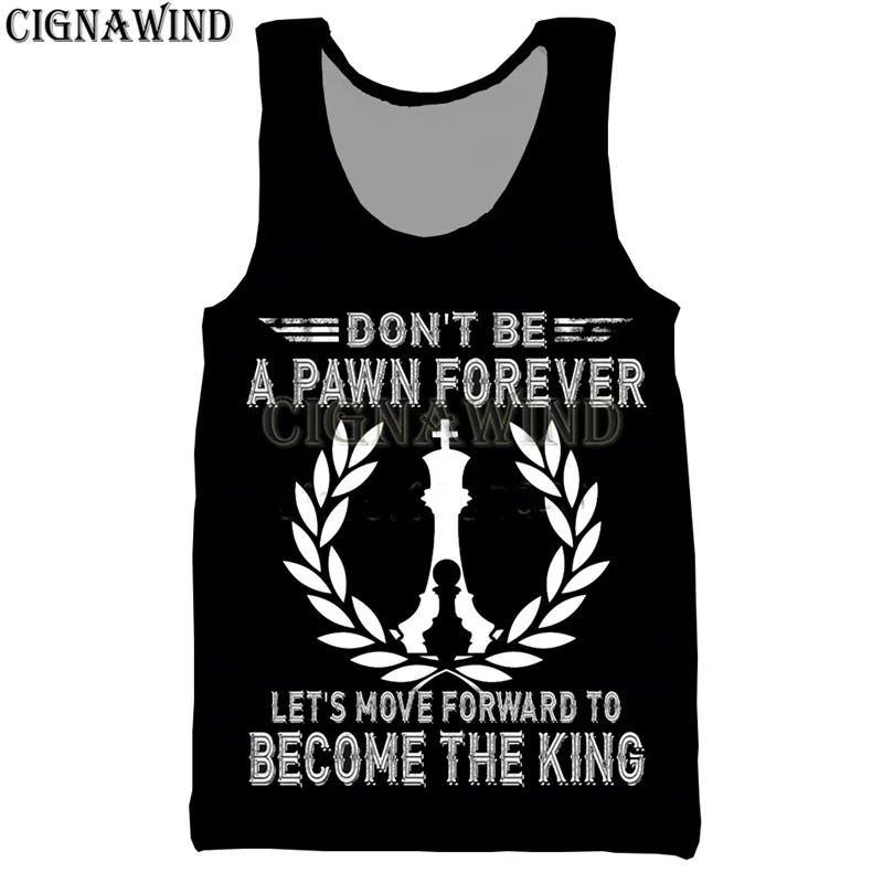 Модный крутой жилет для мужчин и женщин забавные шахматы с 3D принтом
