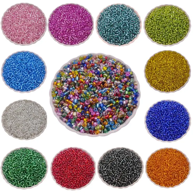 

3mm 4mm Silver Plated Loose Seed Beads DIY For Jewelry Making Pendant Rings Necklace Bracelet Hair Jewelry Wholesale