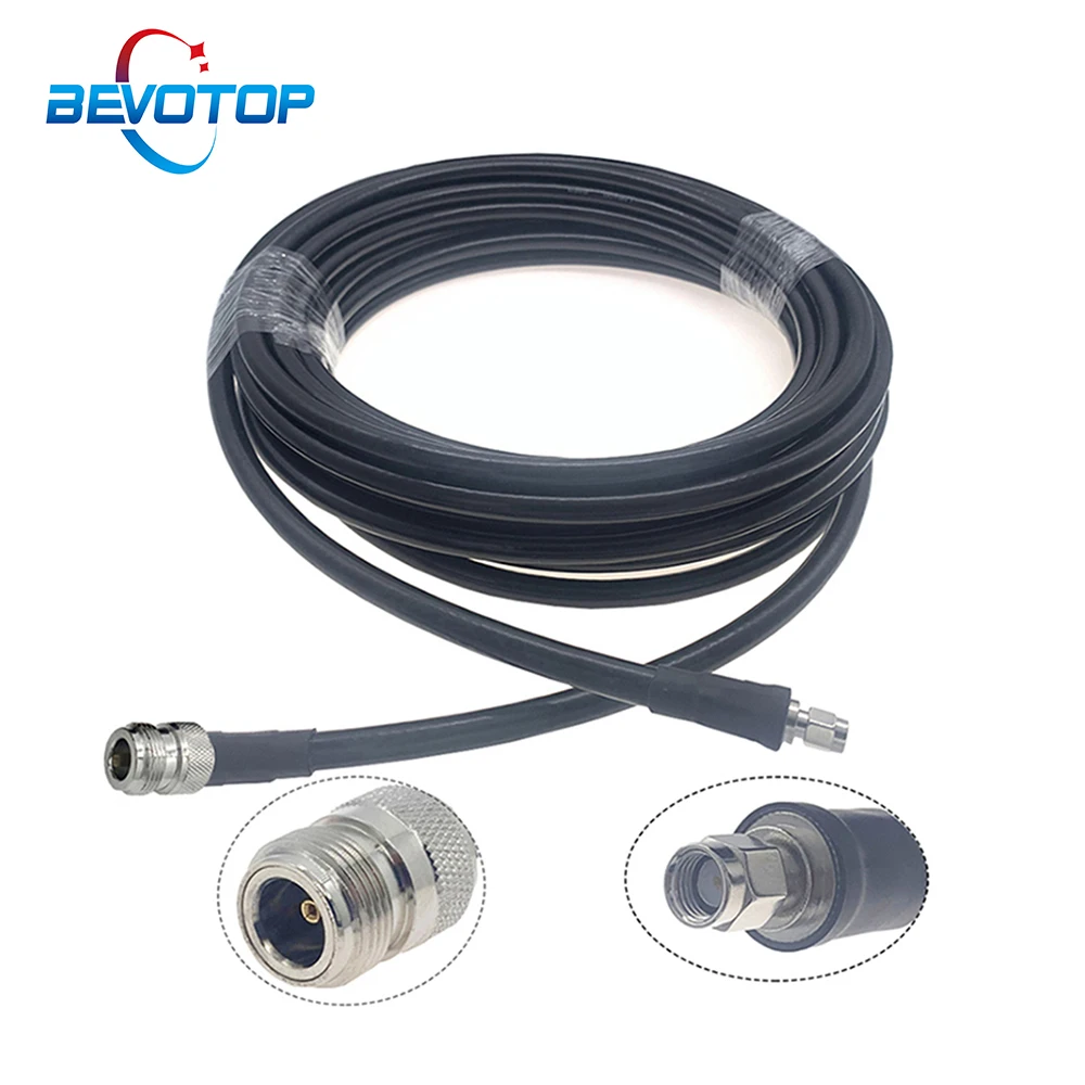 LMR400 Cable RP-SMA Male to N Female 50 ohm RF Coax Extension Jumper Pigtail for 4G LTE Cellular Amplifier Phone Signal Booster