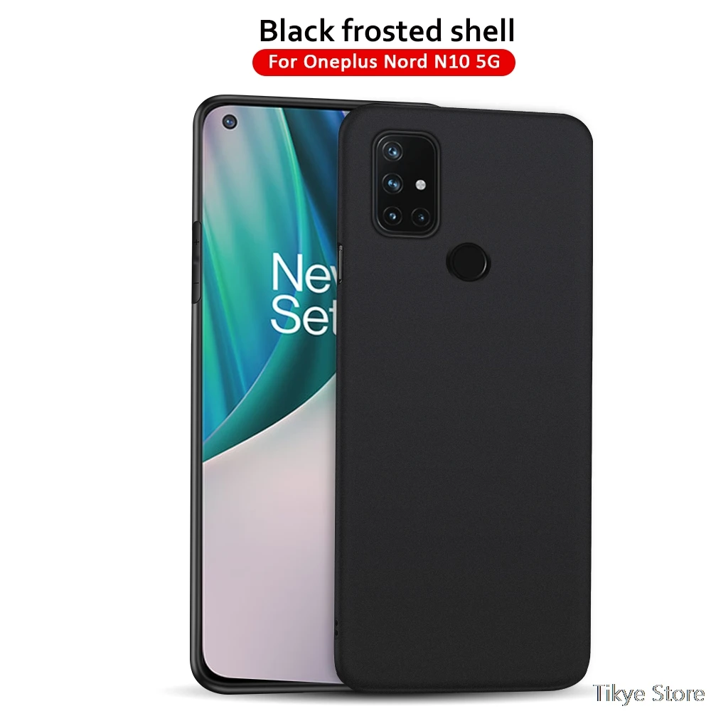 Черный чехол ТПУ для Oneplus Nord N100 1 + CE N10 5G 9 матовый мягкий задней крышки one plus 7T Pro