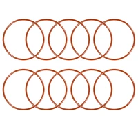 uxcell 10pcs silicone o rings 45mm 65mm outside diameter seal rings sealing gasket red for mechanical sealing boiler