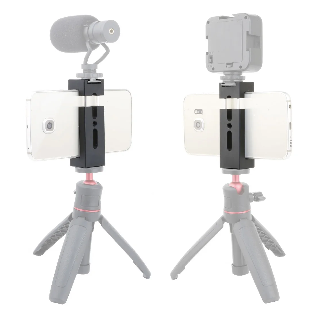 Алюминиевый сплав Мобильный телефон крепление штатива зажим держатель с ручкой